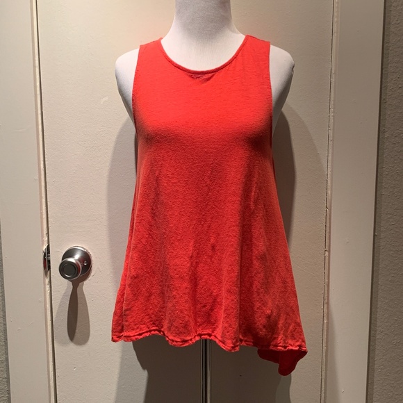 Michael Kors Red Linen Sleeveless A-Line Tunic - Picture 4 of 13